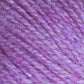 Close-up image of Bartlettyarns Maine Wool Yarn in purple, showcasing its soft, fluffy texture with intertwined strands. The fibers appear thick and cozy, blending heathered colors of purple and lilac tones. The detailed texture emphasizes the plush quality of this worsted weight yarn from Bartlettyarns.