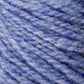 Close-up of a skein of Bartlettyarns' Bartletts Maine Wool - Sport yarn. The yarn, crafted from Maine Wool, features multiple strands twisted together and showcases varying shades of light and medium blue. The texture appears soft and fuzzy.