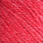 Close-up of Bartlettyarns Maine Wool Yarn with some white fibers woven into the red strands. The texture appears soft and slightly fuzzy, emphasizing the intricate detail, heathered colors, and artisanal quality of the material.