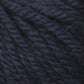 Close-up view of Halcyon Yarn Classic Rug Wool by Caledonian Dye Works, displaying its dark, thickly spun fibers and intertwined strands. The skein reveals a deep navy blue color, with subtle variations in shading from the hand-dye process and intricate details of the individual fibers, making it ideal for weavers seeking rich texture.