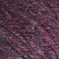 Close-up of maroon-colored yarn with varying shades of red and subtle hints of gray and black intertwined. The texture appears soft and slightly fuzzy, suggesting it might be made of Bartlettyarns Maine Wool Yarn. This worsted weight yarn from Bartlettyarns showcases beautiful heathered colors.