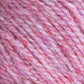 Close-up image of pink and purple variegated worsted weight yarn, showing the twisted and textured fibers interwoven together. The Bartlettyarns Maine Wool Yarn by Bartlettyarns has a soft, woolly appearance with subtle heathered colors, showcasing a cozy and vibrant aesthetic.