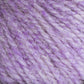 Close-up image of a textured, fluffy worsted weight yarn in shades of purple and lavender. The fibers are interwoven, creating a soft, woolly appearance. This Bartlettyarns Maine Wool Yarn by Bartlettyarns has a fuzzy texture, indicating it's perfect for cozy projects like knitting or crocheting.