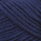 Close-up image of dark blue yarn fibers. The yarn appears thick and well-twisted, with visible texture and strands in varying shades of blue, ideal for felting projects using Brown Sheep's Lamb's Pride Worsted Yarn.