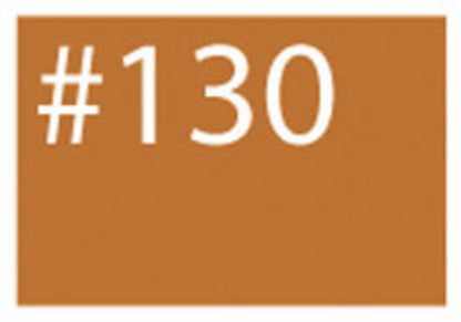 A rectangular brown sign featuring the WashFast Acid Dyes "#130" by G & K Craft, with the number prominently displayed in white in the center, showcasing a vibrant color that stands out beautifully.