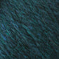 Close-up texture of the Peace Fleece Yarn by Harrisville Designs, showcasing deep teal, green, and blue threads intertwined in a wool and mohair blend, creating a soft, fibrous surface with visible individual strands and fibers.