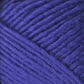 Close-up of thick, soft Brown Sheep Lamb's Pride Worsted Yarn in a vibrant purple color. The strands have a slightly fuzzy texture and are tightly wound, filling the entire frame. Perfect for felting projects, the yarn is coiled to showcase its rich color and smooth surface.