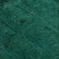 Close-up image of green Victorian Brushed Mohair Yarn fibers interwoven together, creating a soft and fuzzy texture. This luxurious yarn from Caledonian Dye Works appears fluffy and dense, ideal for knitting or crochet projects. The rich green color enhances the yarn's vibrant and cozy feel, reminiscent of classic Victorian textiles.