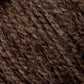 Close-up image of a textured brown yarn, showcasing the interwoven strands and fibers. The yarn, Bartletts Maine Wool - Sport from Bartlettyarns, appears soft and slightly fuzzy, with varying shades of brown giving it a rich, natural look.