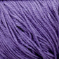 A close-up image of Cascade Ultra Pima Cotton Yarn by Cascade Yarns in purple, featuring fine, tightly woven strands. The texture appears smooth and uniform, showcasing the detailed fibers and the rich color of Peruvian Pima Cotton yarn.
