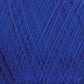 A close-up image of deep blue JaggerSpun Maine Line 3/8 Yarn | Mini-cone by Jagger Brothers, Inc. reveals the intricate winding and fine texture of the overlapping strands. The yarn, spun from premium Maine wool, has a soft and fuzzy appearance that highlights its high-quality material.