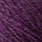 Close-up of a ball of Bartlettyarns' Bartletts Maine Wool - Sport, featuring a rich mix of purple and violet hues with strands of darker and lighter shades intertwined. The texture appears soft and slightly fuzzy, ideal for knitting or crocheting projects using this high-quality Maine wool.