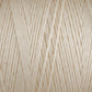 Close-up of a ball of Maurice Brassard Cotton 8/8 Carpet Warp. The image captures tightly wound strands of soft beige yarn with a slightly fuzzy texture, making it perfect for knitting and crochet projects. The yarn is evenly wound, forming a uniform pattern of diagonal and vertical lines that showcase its smooth and fibrous nature.