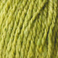 Close-up image of a textured ball of Jo Sharp Silkroad DK Tweed yarn from Kingfisher Yarn & Fibre, showcasing its fibrous and slightly irregular surface that hints at its natural materials. The vibrant shade of green highlights the premium blend of wool, silk, and cashmere in this luxurious DK weight yarn.