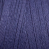 A close-up image of Maurice Brassard's 16/2 Bamboo Yarn in deep purple, wound tightly. The yarn exhibits a slightly shiny texture, with individual strands twisted together to create a textured pattern. This sustainable material not only boasts rich color but also features natural antibacterial properties.