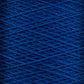 Close-up image of Supreme Corp's 10/2 Pearl Cotton Yarn in dark blue, wound in a crisscross pattern. The texture of this versatile mini-cone yarn is clearly visible, showcasing its fibrous and intertwined nature. The deep blue color is rich, uniformly distributed throughout the strands, and exhibits excellent colorfastness.