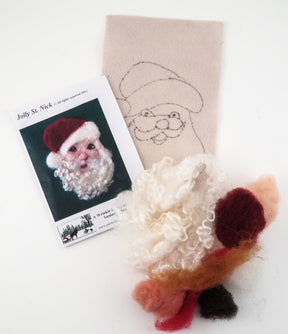 A Wrinkle in Thyme Farm Felting Kits Jolly St. Nicholas Thyme Tile Felting Kit (no tools)