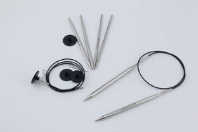 Accessories Unlimited Interchangeable Needle Sets Starter Nova Platina Interchangeable Circular Knitting Needle Sets