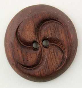 Alosada LLC Buttons 1" / Black Walnut Wood Button by Alosada