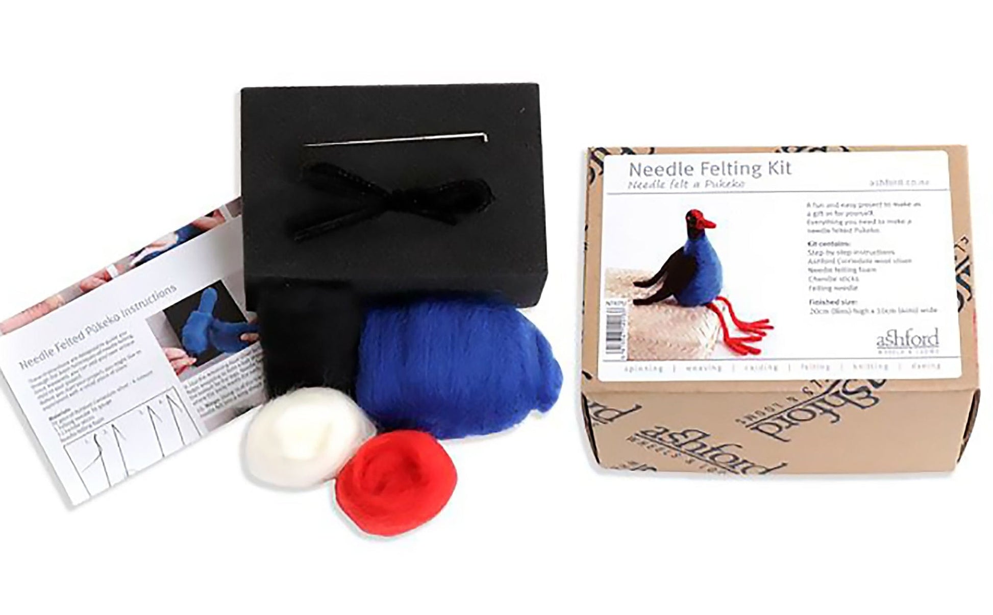 Ashford Handicrafts Limited Felting Kits Pukeko Ashford Needle Felting Kit