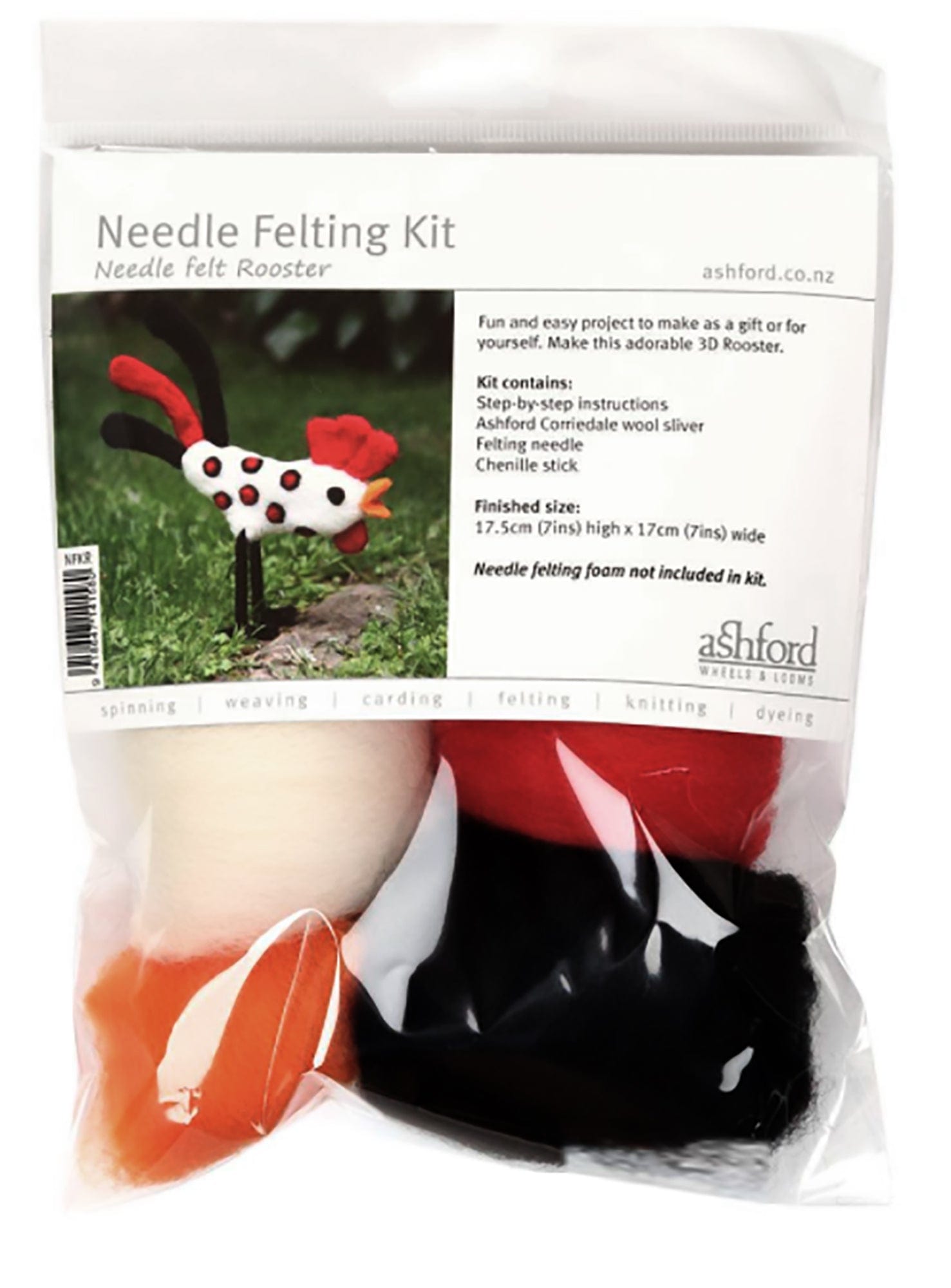 Ashford Handicrafts Limited Felting Kits Rooster Ashford Needle Felting Kit