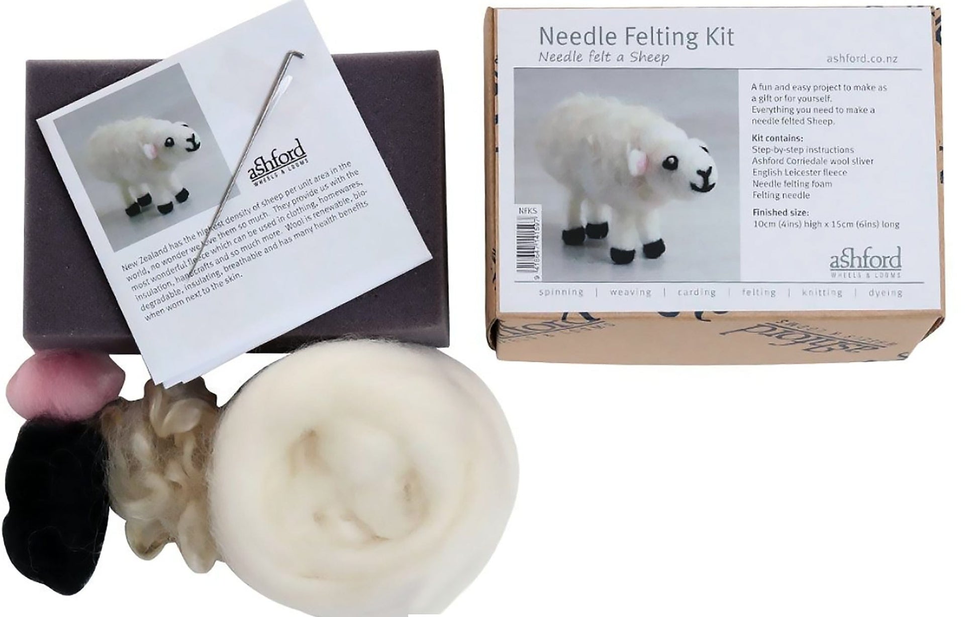 Ashford Handicrafts Limited Felting Kits Sheep Ashford Needle Felting Kit