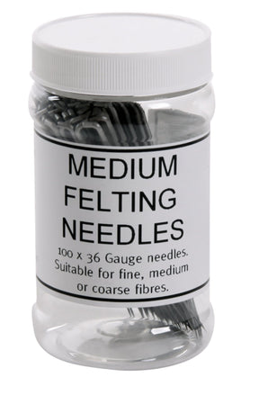 Ashford Handicrafts Limited Felting Needles Standard / Pkg of 100 Ashford 36 Gauge Medium Felting Needles