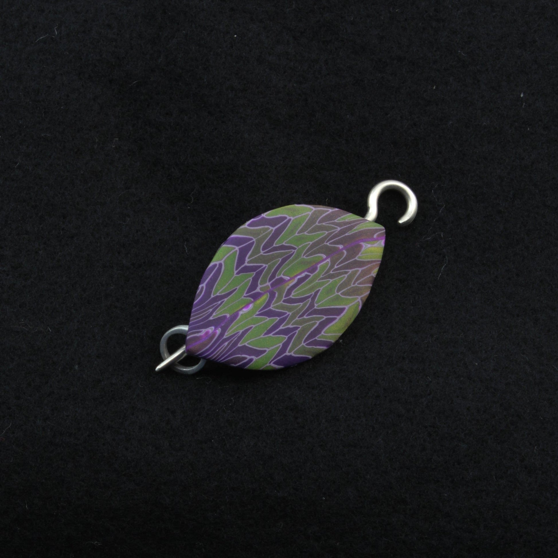 Bonnie Bishoff Shawl Pins Eggplant Leaf Shawl Pin by Bonnie Bishoff Designs