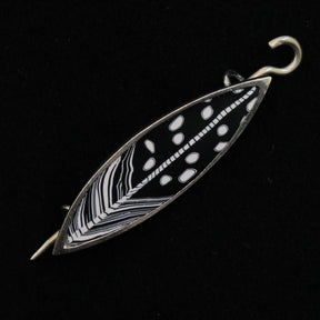 Bonnie Bishoff Shawl Pins Guinea Hen Songbird Shawl Pin by Bonnie Bishoff Designs