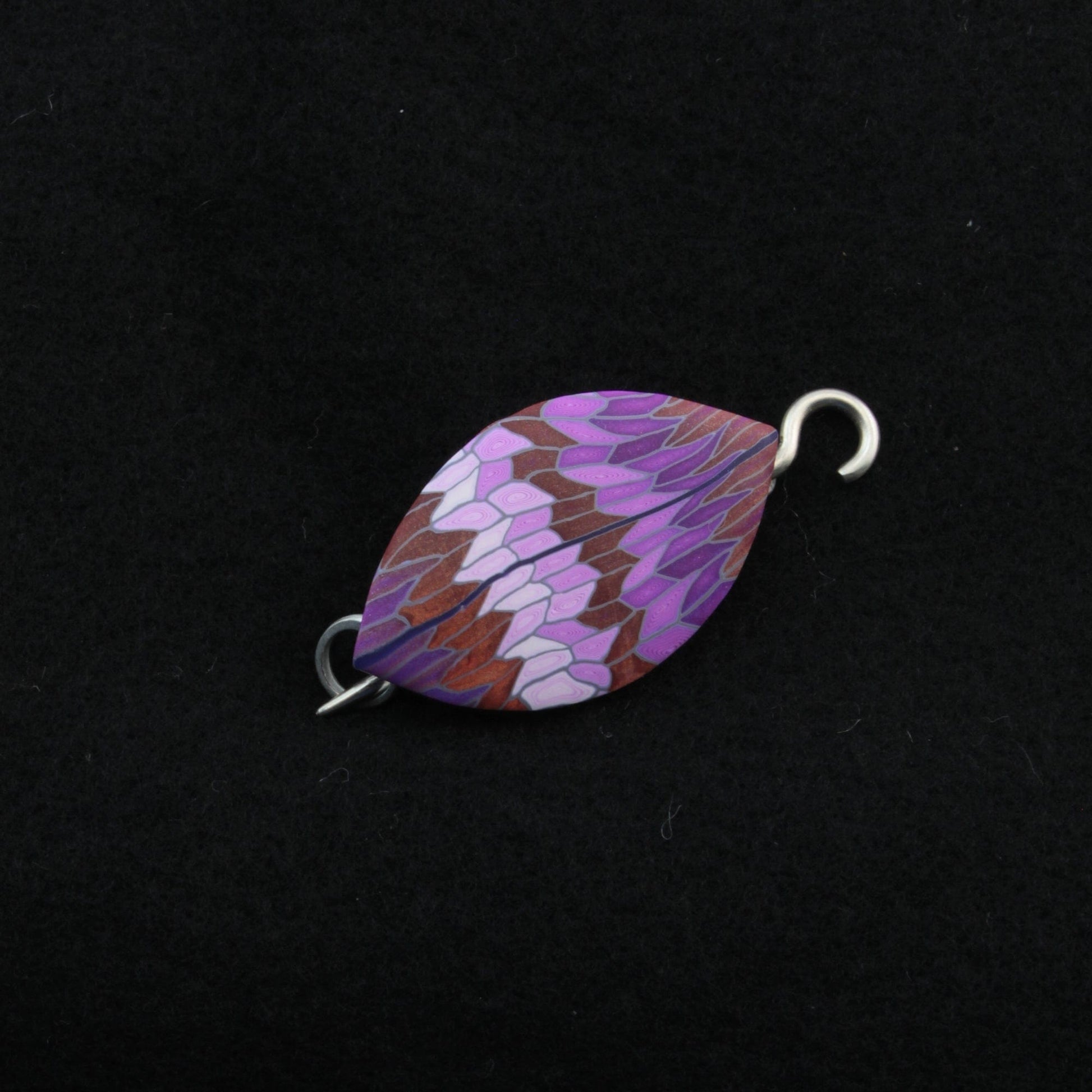 Bonnie Bishoff Shawl Pins Violet Leaf Shawl Pin by Bonnie Bishoff Designs