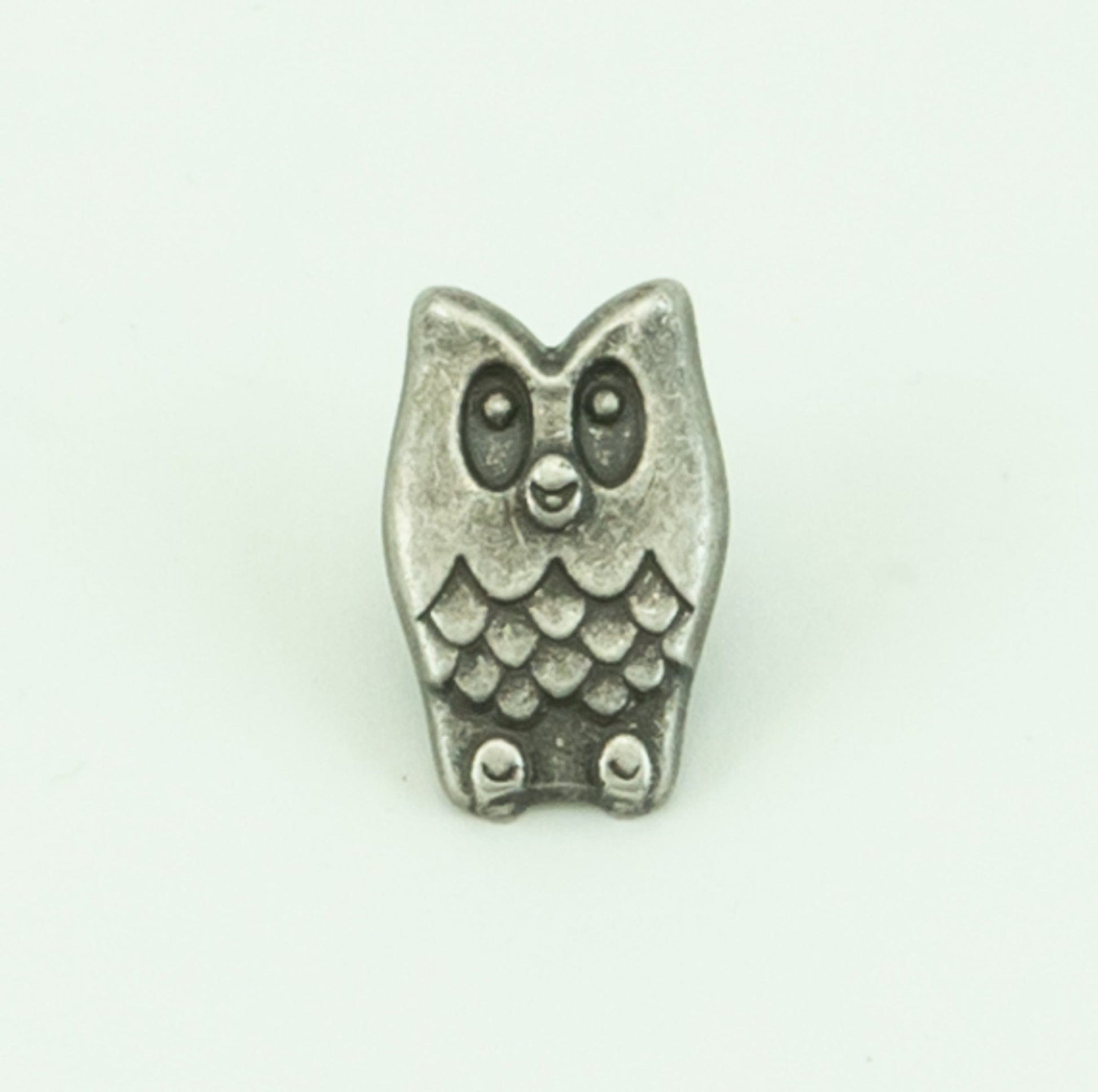 Buttons Etc. Buttons Owl Pewterette Button