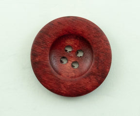 Buttons Etc. Buttons Small - 1" Red Wood Saucer Button