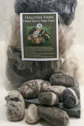 Halcyon Yarn Felting Kits Felted Soap Stones Fiber Pack Kit