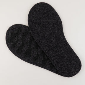 Joe's Toes Slipper Soles & Mitten Palms 10.5" / Charcoal Adult's Thick Felt Slipper Soles w/Latex Grip