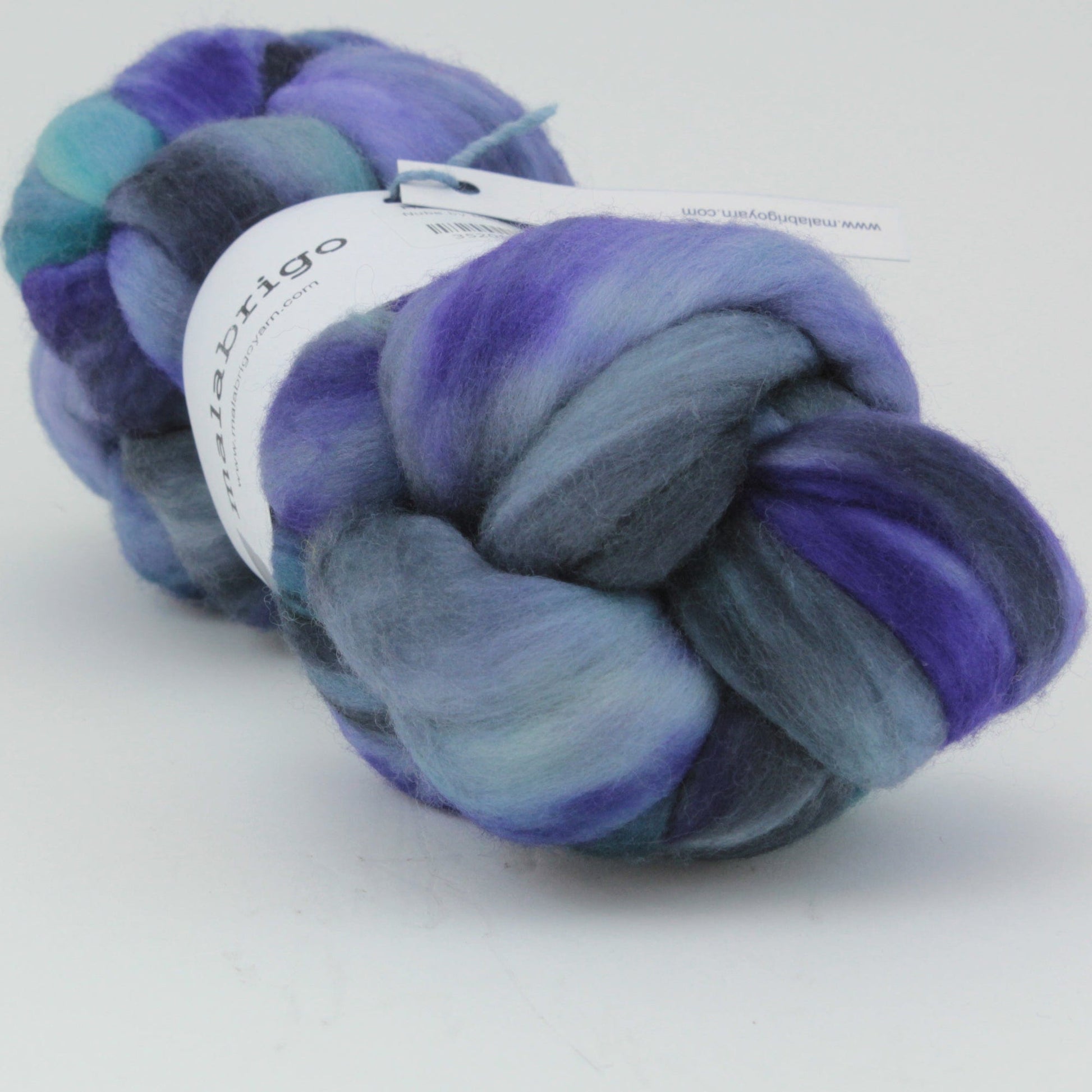 Malabrigo Yarn Dyed Wool Fiber Azules Nube by Malabrigo