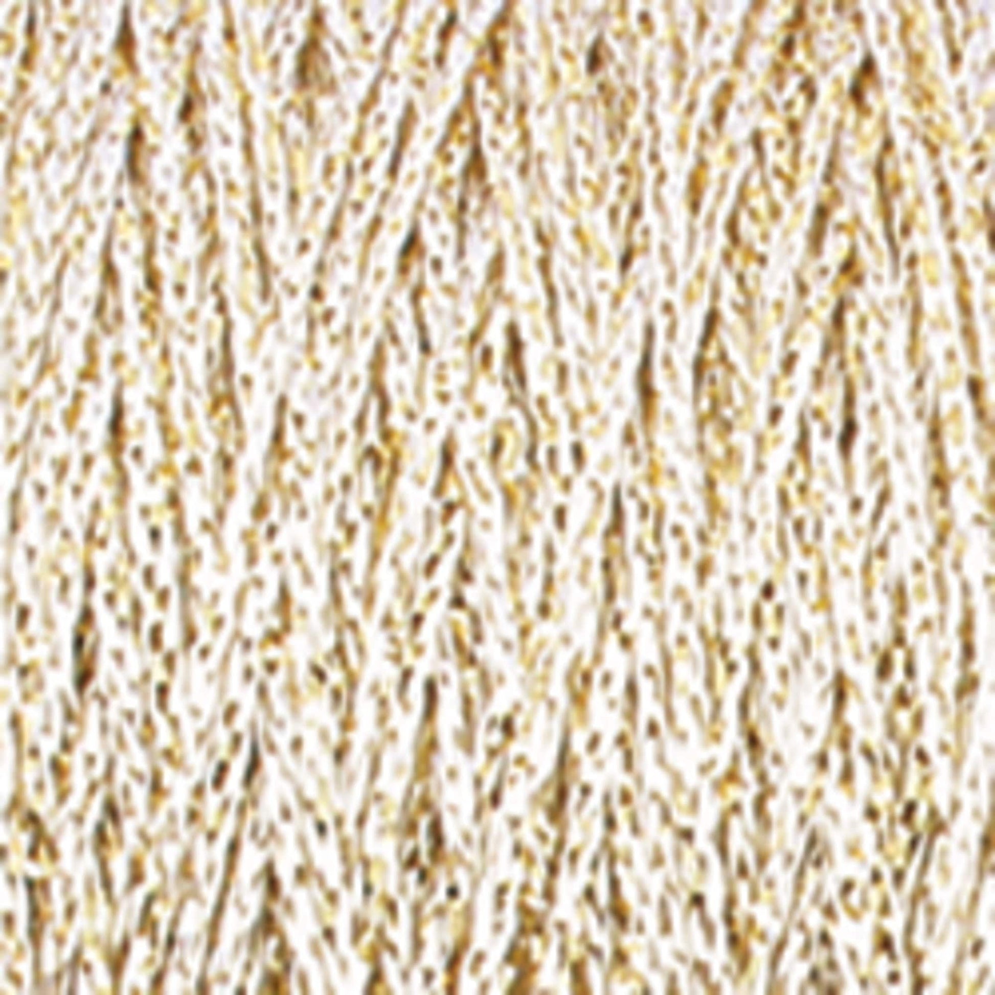 Plymouth Yarn Co. Yarn white gold Chainette Metallic Yarn | Large Cone