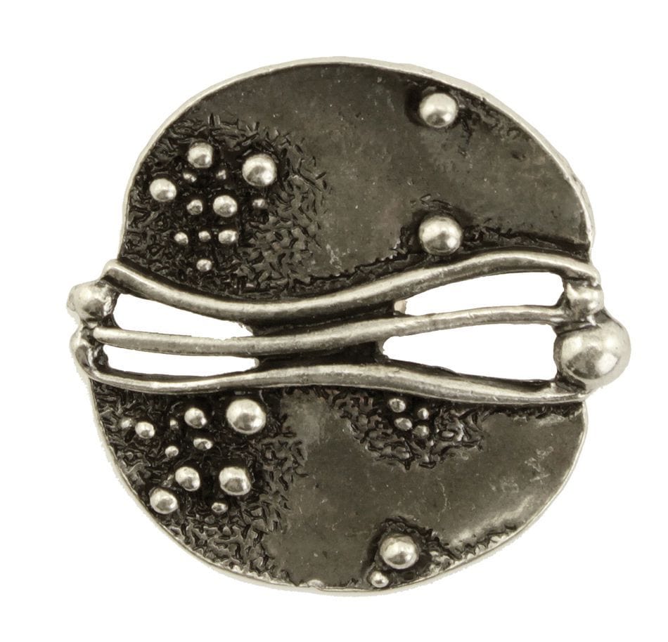 Skacel Buttons Antiqued Silver Metal Abstract Button