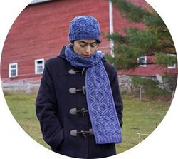 Twist Collective Printed Pattern Fillster Hat and Scarf in Botanica