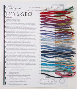 Deco and Geo Rug Wool Sample Card