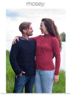 Twist Collective Printed Pattern Mosey Cabled Pullover for Men and Women  Silkroad DK Tweed