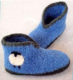 Crocheted Boot Slipper Pattern