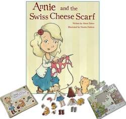 Annie and the Swiss Cheese Scarf  Deluxe Gift Set