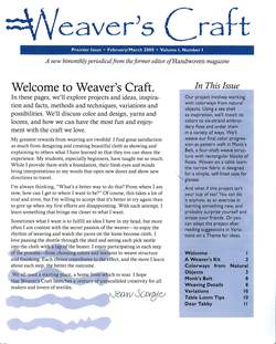WEAVERaposS CRAFT JanFeb 2000 Issue 1