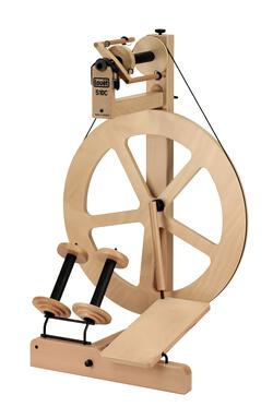 Lout  S10 CONCEPT Single Treadle 5 Spoke Irish Tension Spinning Wheel wsliders