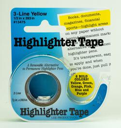 Highlighter Tape  Yellow