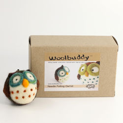 Owl Needle Felting Kit - Woolbuddy