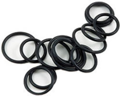 Small Black Rubber Ring Markers