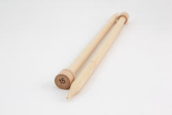 Bamboo 12" Single-point Knitting Needles, Size 15