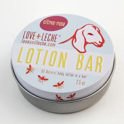 Love + Leche Lotion Bar, Citrus-Rose