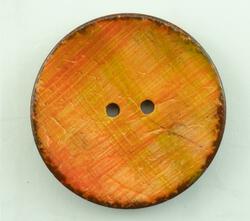 Orange Coconut Stria Button